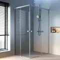 Душевой уголок AM.PM X-Joy Square Slide 120х90 см, без поддона, профиль матовый хром, стекло закаленное прозрачное