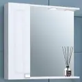 Зеркало в ванную с шкафом OSTIN 70 левый, с подсветкой / AQUA DE MARCO
