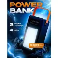 Внешний аккумулятор для телефона, зарядное устройство повербанк, powerbank 100000 mah быстрая зарядка, черный