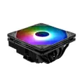 Cooler ID-Cooling IS-55 ARGB Black LGA1700/1200/115X/AM5/AM4 высота 55mm (27шт/кор, TDP 125W, PWM, 5 тепл. трубок + медная база, ARGB FAN 120mm, черный) BOX