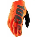 Мотоперчатки 100% Brisker 2024 Fluo Orange/Black L