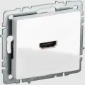 BRITE Розетка HDMI РHDMI-0-БрБ белый | код BR-H10-K01 | IEK (6шт. в упак.)