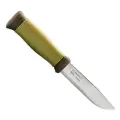 Нож фиксированный Morakniv Outdoor 2000 Green с чехлом, нержавеющая сталь, 10629, для туризма и в поход