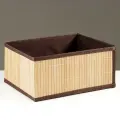 Корзина стеллажная Бамбук, 32 х 25 х 15 см, бамбук
