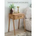 Прикроватная тумбочка Rono из массива дуба, 30х43х50см, дуб натуральный