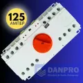 Устройство автоматического ввода резерва c мотором привода DANPRO DAQ3-125/4P АВР для генератора на 125А трехфазный / Рубильник реверсивный