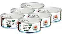 PETTRIC ORIGINAL TASTE GRAIN FREE TUNA беззерновые для взрослых кошек с тунцом в соусе банка 70 гр 70 гр х 6 шт