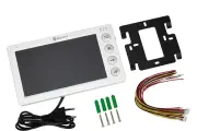 Цветной монитор видеодомофона SECURIC 7 формата ahd(1080p), с детектором движения, функцией фото- и видеозаписи. цвет белый (модель ac-434) 45-0434