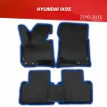 Коврики EVA 3D с бортами Hyundai ix35 (2009-2015) + 2 логотипа Hyundai / ковры ЕВА (ЭВА) 3д с бортиками Хендай Ай Икс 34