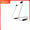 Sony, WI-C100, гарнитура Bluetooth 5.0, драйвер 9 мм, usb-c, ipx4, 20 г，черное