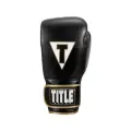 Боксерские перчатки TITLE Boxing Gel World Elastic Black (12 унций)