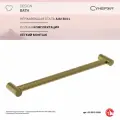 Поручень Сунержа прямой d 28 мм, длина 500 мм Состаренная бронза 05-3012-0500