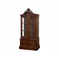 Шкаф-витрина DOMKORLEONE в стиле Chippendale из красного дерева (mahogany wood) цвет орех NAA (светло-коричневый)