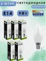 Лампа светодиодная Feron LB-570 Свеча E14 9W 175-265V 4000K 25799 5шт