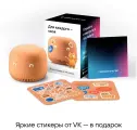 Умная колонка VK Капсула Нео, с часами, голосовой помощник Маруся, оранжевый