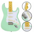 Электрогитара Palker Studio Stratocaster, 6 струн, корпус из ольхи, цвет зеленый с чехлом