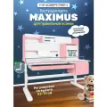 Растущая парта Kinderzen Maximus белый/розовый