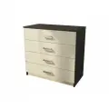 Комод ЭВА КМ-021, 4 ящика, 82х85х45 см, ЛДСП, венге/молочный дуб, Россия, МебельТИ