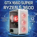 Игровой компьютер (AMD Ryzen 5 3600, RAM 32 ГБ, SSD 2000 ГБ, NVIDIA GeForce GTX 1660 SUPER), белый
