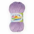 Пряжа ALPINA ANABEL 100% мерсеризованный хлопок 50 г 120 м 058 св. фиолетовый