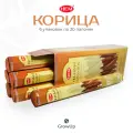 Набор HEM Корица - 6 упаковок по 20 шт - ароматические благовония, палочки, Cinnamon - Hexa ХЕМ