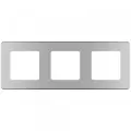 4 шт. Legrand INSPIRIA Алюминий Рамка - 3 поста, 673952