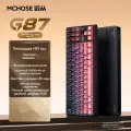 Механическая клавиатура MCHOSE G87, 10000 мАч, золотистый переключатель TTC fast, черный, розовый