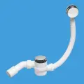 Слив-перелив Mcalpine MRB12, L=700 х 34 мм, слив 70 мм, выход 40/50 мм (хром)