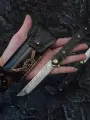 Нож складной из дамасской стали