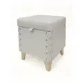 Пуфик в прихожую, с ящиком для хранения, на ножках, с сиденьем, Комбо 38х38х45 см