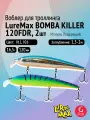 Комплект воблеров для троллинга (судак, щука): 2 штуки LureMax BOMBA KILLER 120FDR 16,5 г Плавающий, цвета 012, 026