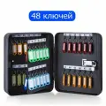 Крупный сейф с 3-значным кодовым замком для хранения 48 ключей на крючках. Крепления и бирки в комплекте. 25х18х7,5 см