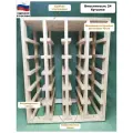 Винный стеллаж CRAFT_TOOLS на 24 бутылки(цвет - натуральное дерево)