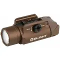 Пистолетный фонарь Olight PL-3R Valkyrie Desert Tan, Li-po 900 mAh, Cree XH-P 35B HI, 205 метров, 1500 люмен
