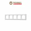 Рамка из пластика на 5 постов Werkel Stark W0051801 белый
