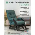 Кресло-качалка с маятниковым механизмом для дома и дачи Glider Стронг, цвет зеленый