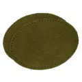 59124 Заплатки пришивные из замши, овал 8*10,9см с перфорацией, 2шт/упак, 100% кожа (33 хаки)