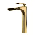 Смеситель для раковины высокий Grocenberg GB3001GO Золото