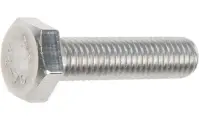 Болт М12х60 шестигр, нерж. сталь А2, DIN 933 50 шт в уп.