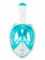 Полнолицевая маска для подводного плавания с трубкой SARGAN PLANETA OCEAN размер L-XL белый/бирюзовый