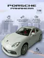 Модель автомобиля Porsche Panamera коллекционная металлическая игрушка масштаб 1:18 белый