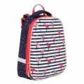Рюкзак Schoolformat Ergonomic Light 2 Фламинго, 38*30*20 см, 2 отделения, жесткокаркасный, синий
