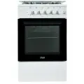 Кухонная плита MIU 5010 ERP белая 50 см, газовая с электрической духовкой, электроподжиг, 3 режима духовки