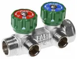 Регулирующий коллектор FAR MULTIFAR 1 (ВР-НР), 2 отвода 3/4 НР EU, проходной (Арт. FK 3821 134 EU)
