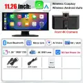 Универсальный 11,26-дюймовый 4K 3840*2160 автомобильный видеорегистратор мультимедийный беспроводной Carplay и Android Auto BT AUX для MP5 плеер экран монитора, 11.26 Inch CarPlay, Нет