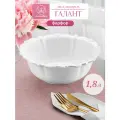 Салатник 1,8 л Elan Gallery Галант, 24,5х24,5х9 см, фарфор, белый