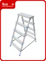 Алюминиевая двухсторонняя стремянка LadderBel 5 ступеней, для ремонтных и хозяйственных работ на высоте