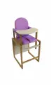 Детский стул-трансформер для кормления Babys-shop Зяблик, сиреневый со стежкой