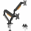 Кронштейн для монитора Filum FL-DMG002DB двойной, газлифт, для диагонали 10-32 черный (FL-DMG002DB)