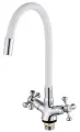Смеситель для кухни Viko V-2748 Хром Белый, современный стиль